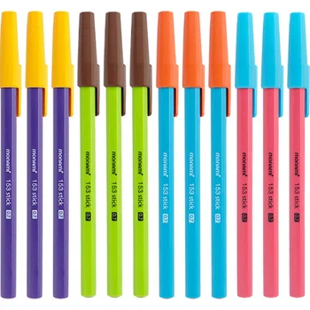 1 шт. Контрастная цветовая ручка Monami 153 Kawaii с гладким колпачком 0,7 мм, фирменная шариковая ручка, милые школьные канцелярские принадлежности