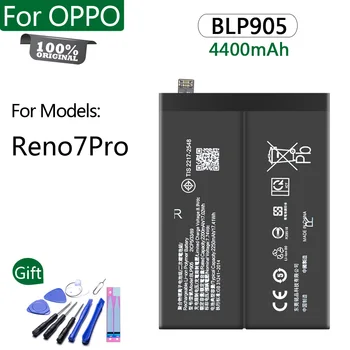 100% Оригинальный аккумулятор BLP893 для OPPO Reno7 Pro 4400 мАч, высококачественный сменный аккумулятор