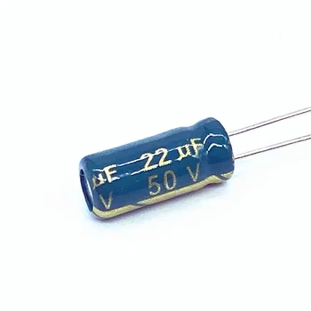 100 шт./лот 50 В 22 МКФ алюминиевый электролитический конденсатор размер 5*11 22 МКФ 20%