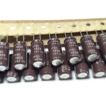 10ШТ 450V10UF KXJ 10X20-T Алюминиевые Электролитические Конденсаторы NIPPON CHEML-CON Высокой Частоты с низким Сопротивлением EKXJ451ETD100MJ20S