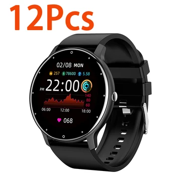 12ШТ ZL02D Смарт-часы Мужские Женские Спортивные Фитнес-Умные часы Монитор сердечного ритма сна Водонепроницаемый для IOS Android Bluetooth Телефон