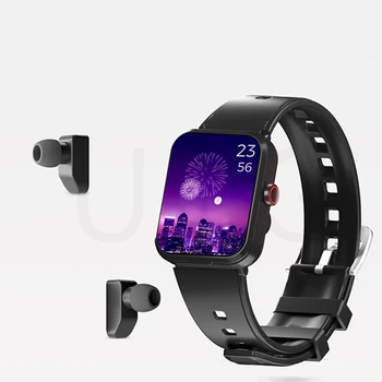 2023 Новые смарт-часы с гарнитурой S6 TWS Два в одном Беспроводные Bluetooth-умные часы с двойной гарнитурой для звонков, здоровья, спорта и музыки