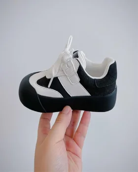 2023 Осенняя Новая Детская обувь Для мальчиков На мягкой подошве, Удобная Спортивная Повседневная обувь, Корейская модная обувь Для девочек, Размер 26-37