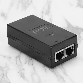 24 В 0.5 А 24 Вт Настольный инжектор питания POE Адаптер Ethernet для видеонаблюдения CCTV