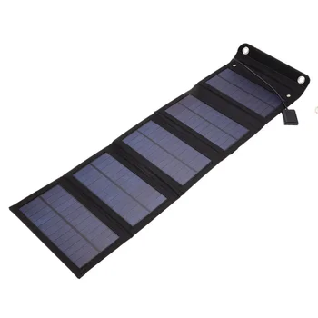 25 Вт Солнечная панель Складная Портативная водонепроницаемая 5 В USB Зарядное устройство для солнечных батарей для iPhone iPad Macbook Huawei Зарядка для кемпинга