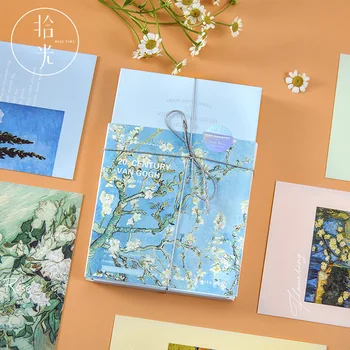 30 Листов, Серия открыток Van Gogh Impressions, Картина маслом, Поздравительные открытки, украшение журнала DIY, открытка с сообщением
