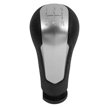 5-ступенчатая ручка переключения передач Ручка рычага переключения передач для Chevrolet Spark 2011-2016 Серебристый