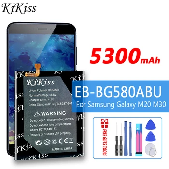 5300 мАч KiKiss EB-BG580ABU Аккумулятор для Samsung Galaxy M20 M30 SM-M205F/DS SM-M205FN/DS SM-M205G/DS M205 M305 M 20 30