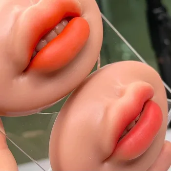 6шт Стереоскопический губной модуль полупостоянная практика вышивки силиконовая плавающая губа твердое моделирование 3D поддельная губа
