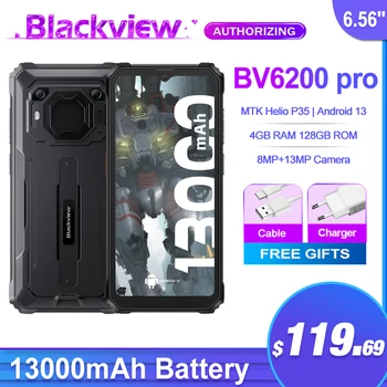 Blackview BV6200 Pro Helio P35 Android 13 6,56 