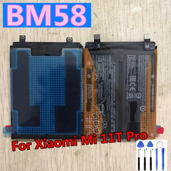 BM58 5000 мАч Оригинальный Новый высококачественный аккумулятор для мобильного телефона Xiaomi 11T Pro 5G Mix 4 Mix4 Batteria