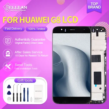 Catteny 5,5-дюймовый дисплей RIO L02 L01 для Huawei G8 Lcd с сенсорным экраном, дигитайзер в сборе, запчасти для ремонта GX8 с рамкой
