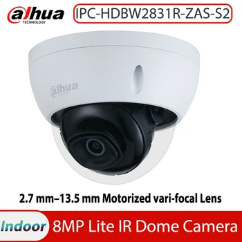 Dahua IPC-HDBW2831R-ZAS-S2 8 Мп 2,7 мм–13,5 мм Моторизованный Зум-объектив Встроенный Слот для SD-карты Звуковая сигнализация ИК 60 М PoE Купольная IP-камера IP67