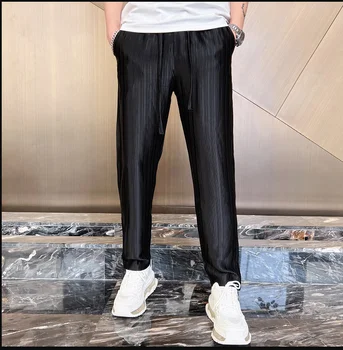 E0607 Модные мужские брюки для подиума 2023 года класса Люкс известного бренда европейского дизайна в стиле вечеринок Мужская одежда