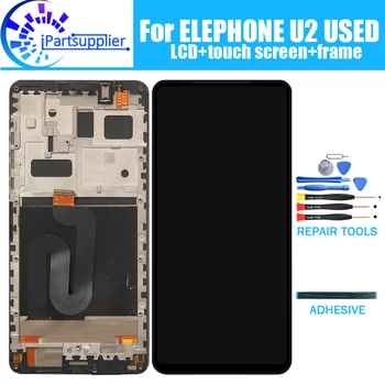 ELEPHONE U2 Б/у ЖК-дисплей + Дигитайзер сенсорного экрана + Рамка в сборе 100% Оригинальный ЖК-дисплей + Сенсорный Дигитайзер для ELEPHONE U2 Б/У + Инструменты