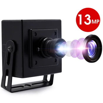 ELP 13-Мегапиксельная Веб-камера с Высоким разрешением USB2.0 Mini с Фиксированным Объективом IMX214 Color CMOS Mini Plug Play USB-Камера для Видеоконференции
