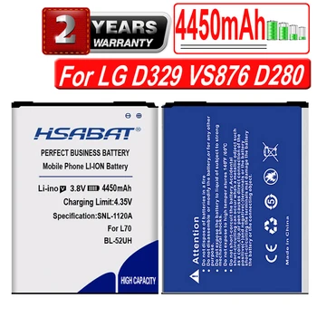 HSABAT 4450 мАч BL-52UH Батарея для LG Spirit H422 L70 L65 D285 D320 D325 D329 VS876 D280 D320N D280N DUAL SIM H443 Escape 2