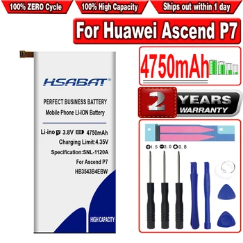 HSABAT HB3543B4EBW 4750 мАч Батарея для Huawei Ascend P7 P7-L07 L09 L00 L10 L05 L11