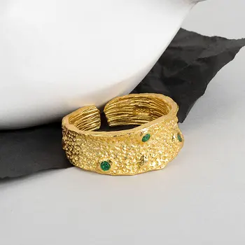 NBNB, Новый Готический Зеленый камень, Нерегулярный Дизайн, Регулируемое кольцо Для женщин, Мужская мода, Открытое кольцо на палец, Украшения для свадебной вечеринки