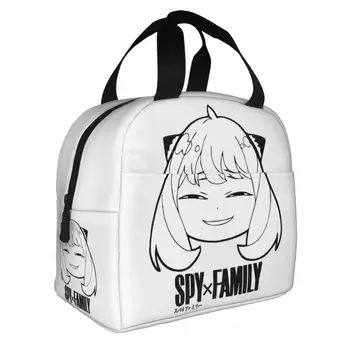Spy X Family Anya Изолированная сумка для ланча Spy X Family Аниме Anya Forger Контейнер для еды, сумка-холодильник, Ланч-бокс, сумка для Бенто