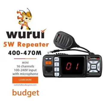 Wurui M328 5 Вт ретранслятор мини-ретрансляционная станция walkie talkie радиостанции Двухстороннее радио ham UHF профессиональный портативный любительский радиоприемник дальнего действия W