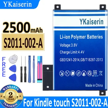 YKaiserin НОВЫЙ аккумулятор емкостью 2500 мАч S2011-002-A для Amazon Kindle Touch S2011-002-A DR-A014 S2011-002-S 170-1056-00 D01200 Батареи