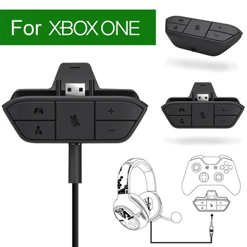 Адаптер стереогарнитуры для Xbox One Беспроводной контроллер Xbox Series X S Регулировка баланса звука с помощью микрофона, управление игровым звуком голосом