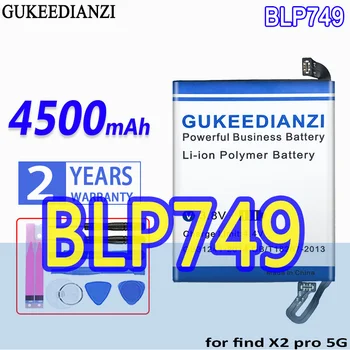 Аккумулятор GUKEEDIANZI Высокой Емкости BLP767 BLP749 4600mAh для Мобильного Телефона OPPO find X2 Pro X2Pro 5G bateria