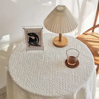 Белая скатерть для японского чайного столика table cloth_AN3589