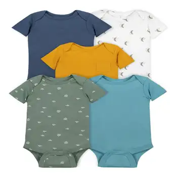 Боди для мальчиков 5Pk с коротким рукавом, размер для новорожденных - 24 месяца