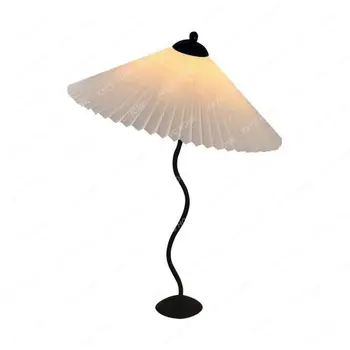 Винтажный Плиссированный Зонтичный Светильник Squiggle Wiggle Lamp для Гостиной/Спальни AU US EU UK CN Plug Night Lighting со Светодиодной Лампочкой E27