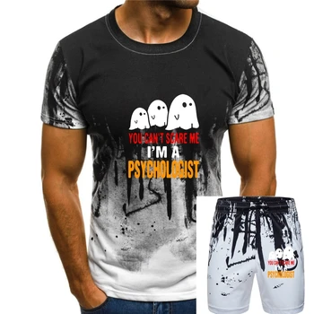 Вы не можете напугать меня, я Психолог, футболка, модные топы, женские футболки из 100% хлопка, футболки для девочек, топы, рубашки на Хэллоуин