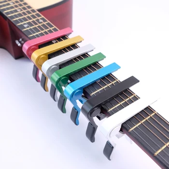 Высококачественная гитара Capo, многоцветный алюминиевый зажим для смены Капо для акустической классической гитары, аксессуары для укулеле