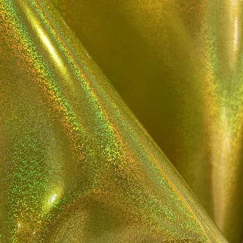 Горячая Распродажа Дизайнерских Блестящих Золотых Зеркальных Лакированных Материалов из синтетической кожи и Ткани