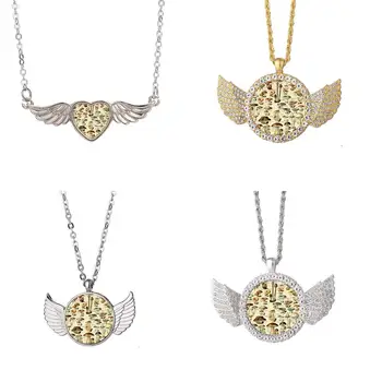 Грибы Qvf ожерелье с крыльями Ангела Красивая подвеска Модные украшения