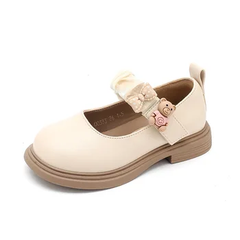 Детская обувь принцессы, модная универсальная обувь Mary Treasure, маленькие кожаные туфли для девочек