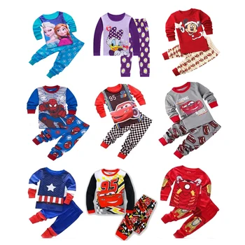 Детский костюм паука, детская пижама, пижама для мальчика, пижама для девочки, пижама с длинными рукавами из мультфильма о супергерое, от 2 до 7 лет