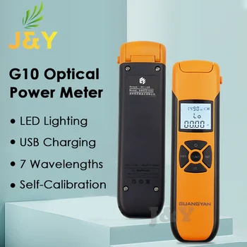 Измеритель оптической мощности G10, высокоточная аккумуляторная батарея FTTH, тестер волоконно-оптического кабеля со вспышкой OPM FC/SC / ST
