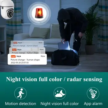 Инфракрасная камера ночного видения 2.4 g Wifi с обнаружением движения Wifi Камеры 3-мегапиксельная IP-камера Wifi, вращающаяся на 360 градусов Безопасности