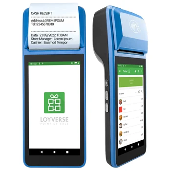 Кассовый аппарат для выставления счетов H8C с NFC Android 11, портативный мобильный Pos-терминал 4G, кассовые системы быстрого питания для розничных магазинов