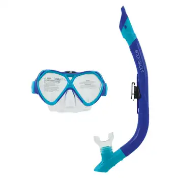 Комбинированная маска для дайвинга и трубки Cove Swimming, синяя