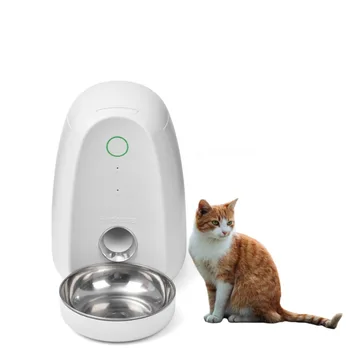 Кормушка для кошек и маленьких собак, приложение с управлением по Wi-Fi, автоматический дозатор свежих продуктов