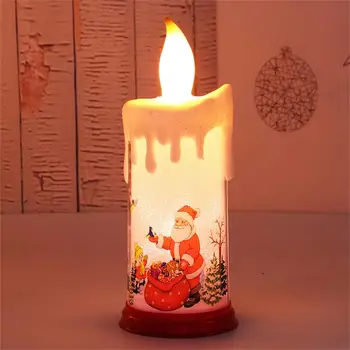 Лампа-свеча, креативная привлекательная имитация пламени, Рождественская светодиодная свеча для дома, ночник, атмосферный свет, Лунный свет