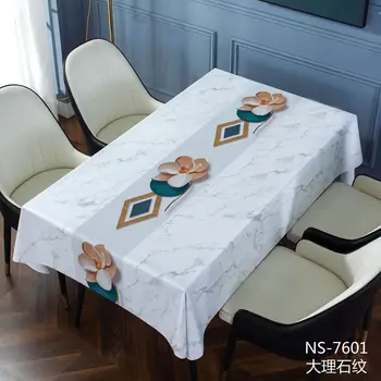 Легкая роскошная тканевая скатерть с водонепроницаемым и масляным одноразовым прямоугольным столом из ПВХ table_Ling337