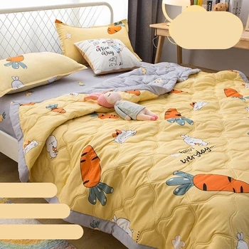 Летнее одеяло, Лоскутное одеяло для кондиционирования воздуха, Механическая Стирка, Одноместное Двуспальное одеяло, Стеганое одеяло для кровати, Мягкое одеяло для взрослых и детей.