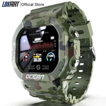 Мужские смарт-часы LOKMAT Ocean, фитнес-трекер, датчик артериального давления, пульсометр, женские умные часы для Android