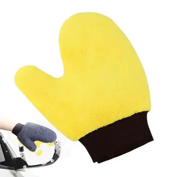 Мягкая перчатка для чистки автомобилей Ультрамягкая рукавица для мытья Легко Сохнущая Автоматическая Детализация Рукавица для мытья автомобилей Чистка автомобилей