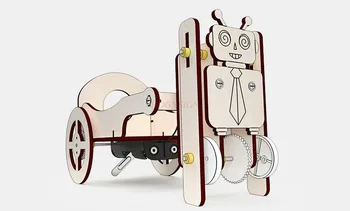 Научно-технические инновации маленькое изобретение робот-тележка креативная физика маленькое творение учащихся начальной школы