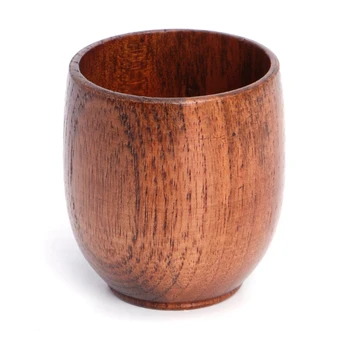 Небольшая традиционная Винная чашка ручной работы из натурального массива дерева, Деревянная чашка для чаепития