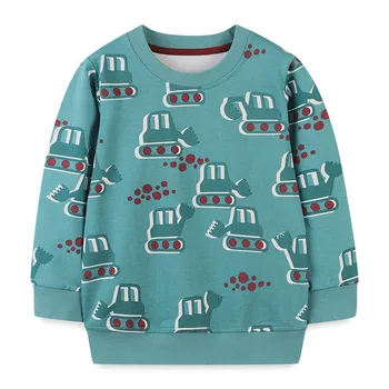 Новая детская одежда, свитер для мальчиков и девочек, хлопковый пуловер для мальчиков, весенне-осенняя повседневная одежда с длинными рукавами для малышей